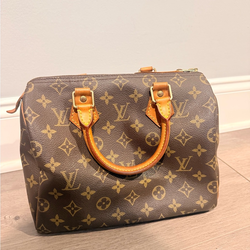 Classic Brown Monogram Satchel - Luxury Designer Style